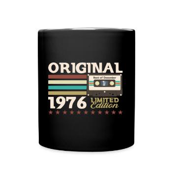 Cassette 47e anniversaire décembre 1976 - Mug uni - noir - Devant