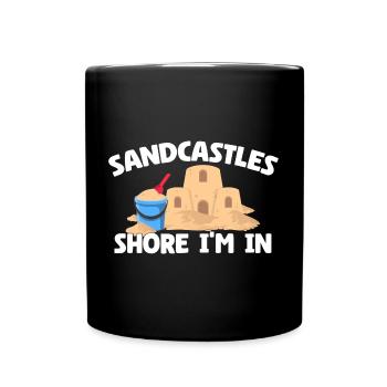 Kids Sandcastle Kit Gear Sandcastle Set Toys - Tasse einfarbig - Schwarz - Vorne