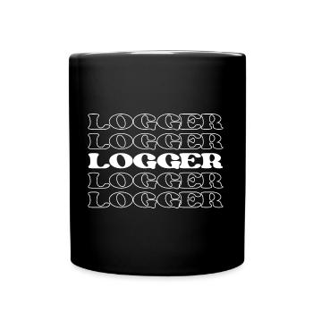 Bûcheron Bûcheron Bûcheron Bûcheron Bois - Mug uni - noir - Devant