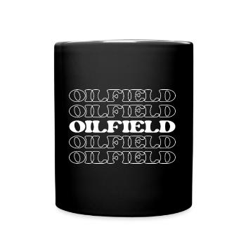 Ölfeldarbeiter Bohrinselarbeiter Ölbohrturm-Arbeiter - Tasse einfarbig - Schwarz - Vorne