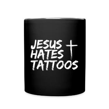 Jésus déteste les tatouages Tatouage Anti Tatouage - Mug uni - noir - Devant