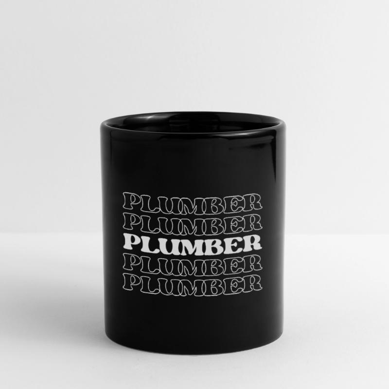 Plumber Pipefitter Pipe Technician Pipe Worker Full Colour Mug