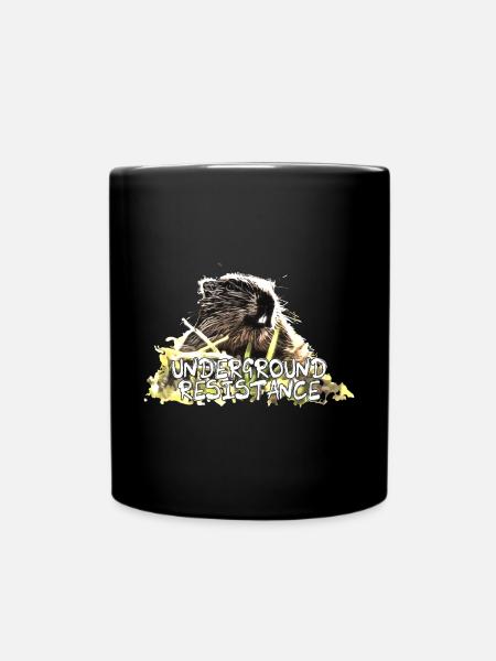 Kult Murmeltier - Underground Resistance - Tasse einfarbig - Schwarz