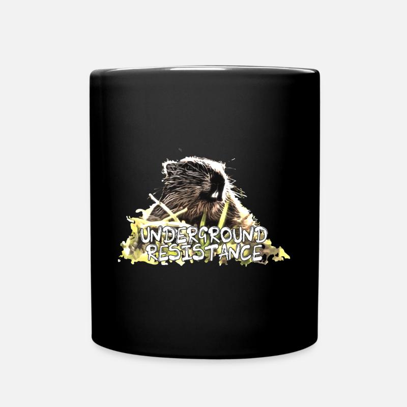 Kult Murmeltier - Underground Resistance - Tasse einfarbig - Schwarz