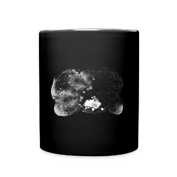 Supernova Orbit Background transparent stormy - Tasse einfarbig - Schwarz - Vorne