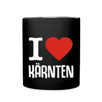I love Carinthia Austria Austria - Full Colour Mug - black - Front