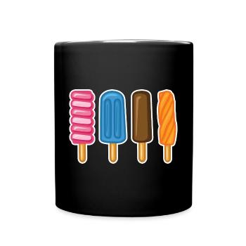 Glace à l’eau pour les enfants - Mug uni - noir - Devant
