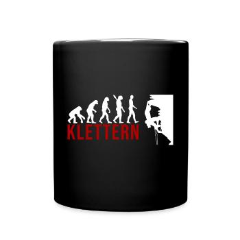 Ecolution Klettern - Tasse einfarbig - Schwarz - Vorne