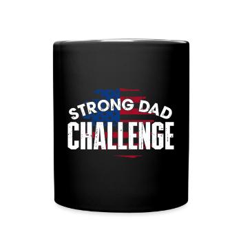 Strong Dad Challenge - Full Colour Mug - black - Front