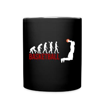Evolution Basketball - Tasse einfarbig - Schwarz - Vorne