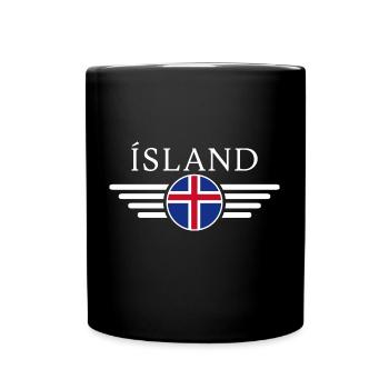 Iceland Natural Wonders T-Shirt - Full Colour Mug - black - Front