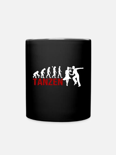 Evolution Tanzen - Tasse einfarbig - Schwarz