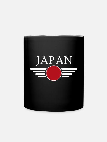 Japanese Style Design T-Shirt - Full Colour Mug - black