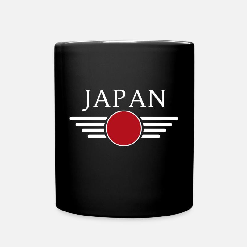 Japanese Style Design T-Shirt - Full Colour Mug - black