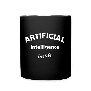 Funny Computer Nerds - Full Colour Mug - black - Front
