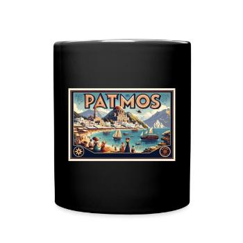 Patmos, Grèce | Vacation Bay Travel - Mug uni - noir - Devant