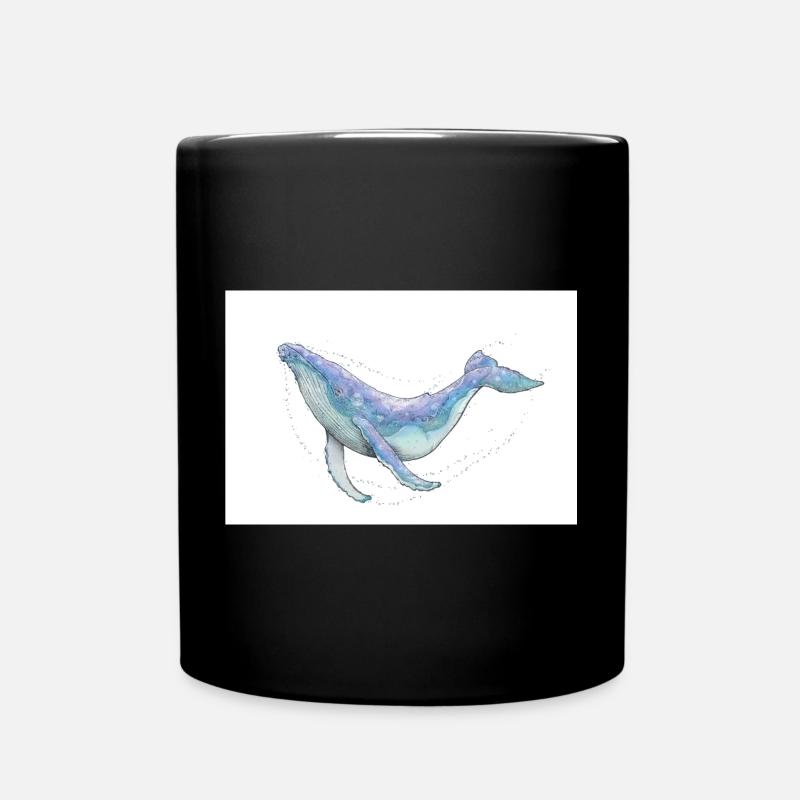 Baleine à bosse - Mug uni - noir