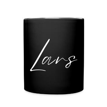 Lars Name T-Shirt Gift for Men - Full Colour Mug - black - Front