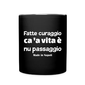 t-shirt Napoli t-shirt Neapolitan proverb - Full Colour Mug - black - Front