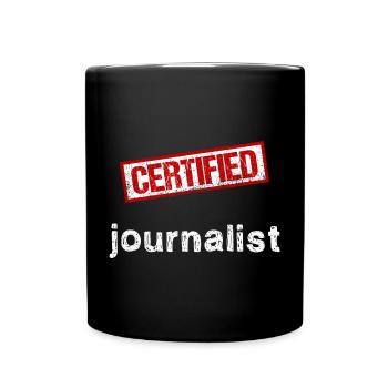 Journalist - Tasse einfarbig - Schwarz - Vorne