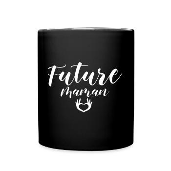 Future maman. Femme enceinte - Mug uni - noir - Devant