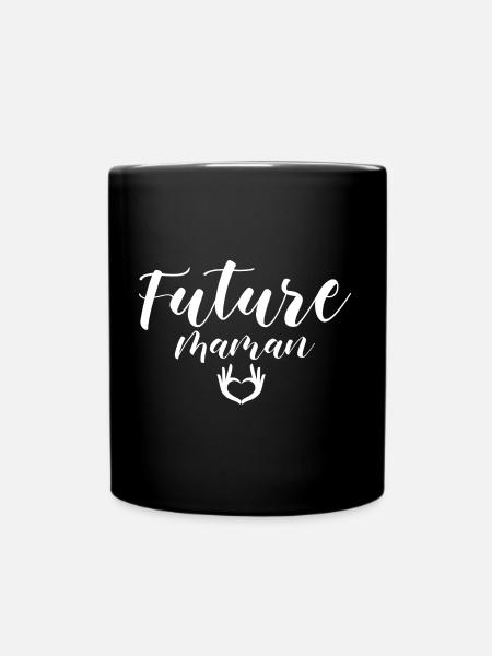 Future maman. Femme enceinte - Mug uni - noir