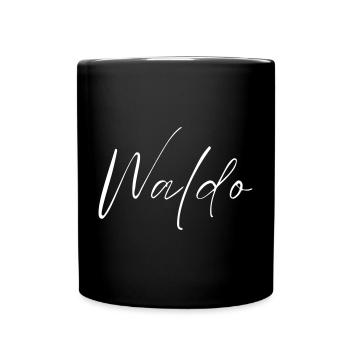 Waldo Name T-Shirt Geschenk Für Männer - Tasse einfarbig - Schwarz - Vorne