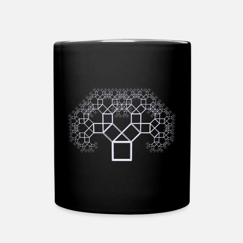 Pythagorasbaum weiss - Tasse einfarbig - Schwarz