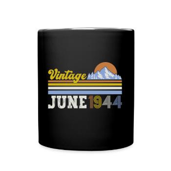 Original Juin 1944 Vintage 1944 Anniversaire 1944 - Mug uni - noir - Devant