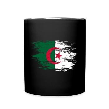 Algeria flag used - Full Colour Mug - black - Front
