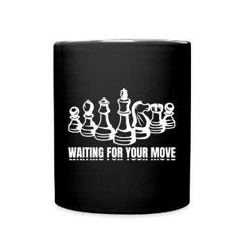 Attendez votre tour - Mug uni - noir - Devant