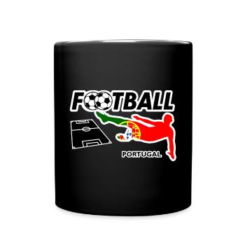 La fièvre du football au Portugal - Mug uni - noir - Devant