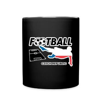 La fièvre du football République tchèque - Mug uni - noir - Devant