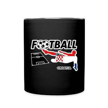 Fièvre du football Croatie - Mug uni - noir - Devant