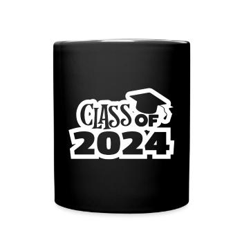 Abitur, Abitur, Abitur, Bachelor - Tasse einfarbig - Schwarz - Vorne