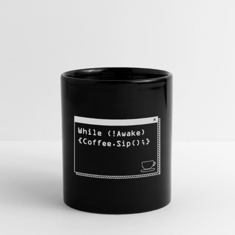 Programmers generate code from coffee Full Colour Mug