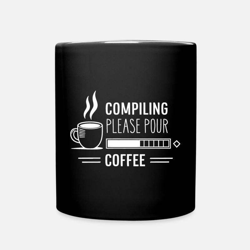 Aus Kaffee Code generieren Programmierer - Tasse einfarbig - Schwarz