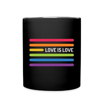 Mois de la fierté LGBT - Love is Love - Mug uni - noir - Devant