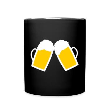Beer Beer Glasses Father's Day Gift Dad - Full Colour Mug - black - Front