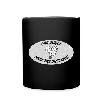 Petanque Logo - Tasse einfarbig - Schwarz - Vorne