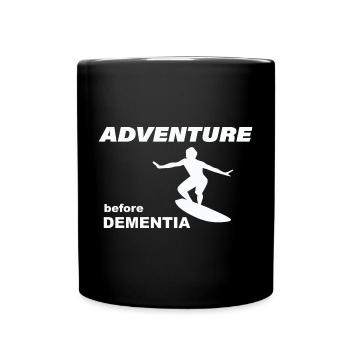 SURF ADVENTURE - Full Colour Mug - black - Front
