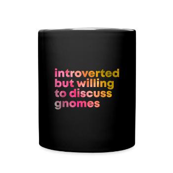 Gnom - Tasse einfarbig - Schwarz - Vorne