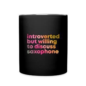 Saxophone - Full Colour Mug - black - Front