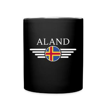 I Love Åland, Elegance Style Design T-Shirt - Full Colour Mug - black - Front