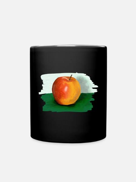pomme - Mug uni - noir