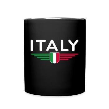 I Love Italy Tenue T-Shirt Design - Mug uni - noir - Devant