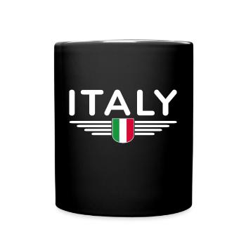 I Love Italy Tenue T-Shirt Design - Mug uni - noir - Devant