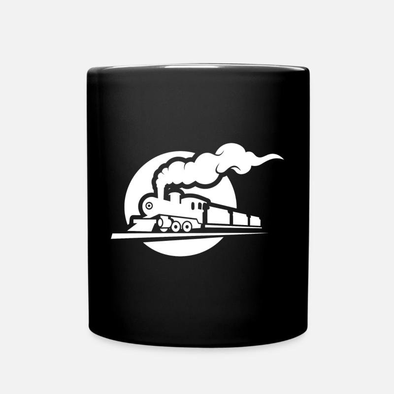 Railway Sketch - Full Colour Mug - black