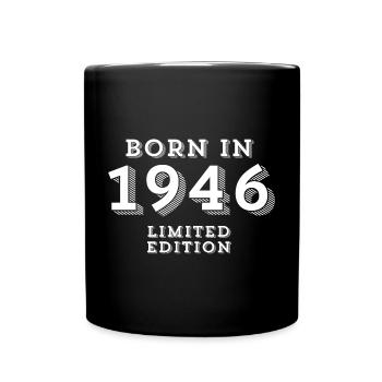 1946, année de naissance, 78 ans - Mug uni - noir - Devant