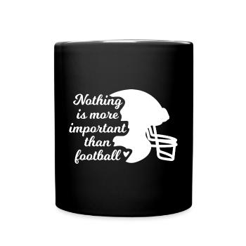Football Inspiration - Tasse einfarbig - Schwarz - Vorne